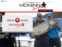Tablet Screenshot of mckennasportfishing.com
